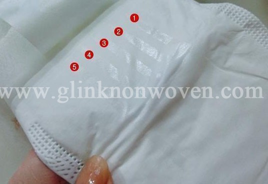 position adhesive of sanitary napkins